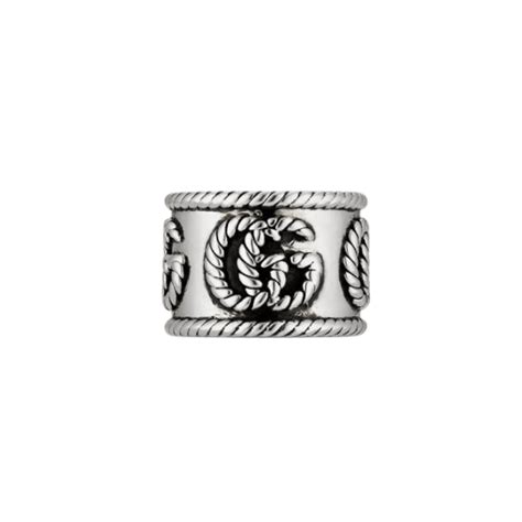 Anello Doppia G in argento sterling in Argento 